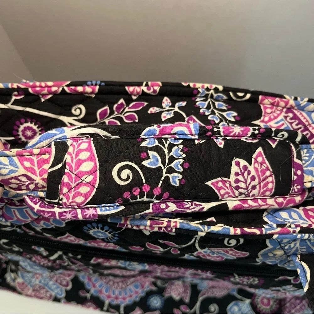 Vera Bradley Stroll Around Baby Diaper Bag “Alpine Floral” Pink Blue Black Md